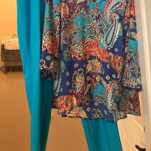 Investments brand pants and top.